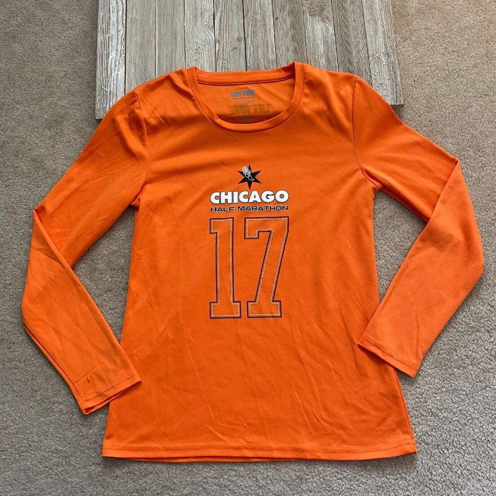Lifetime Athletic Wear Womens S Chicago Half Marathon 5K Long Sleeve Top Running